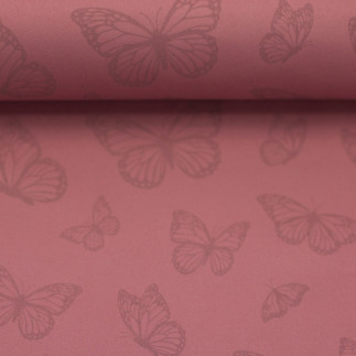 softshell réfléchissante - Papillons Sakura vieux rose