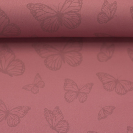 softshell reflective - Sakura butterflies old pink