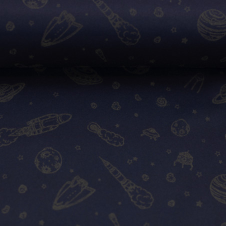 softshell réfléchissante - Sakura Space bleu foncé