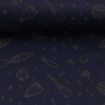 softshell réfléchissante - Sakura Space bleu foncé