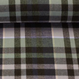 flannel - Yukon check khaki/olive