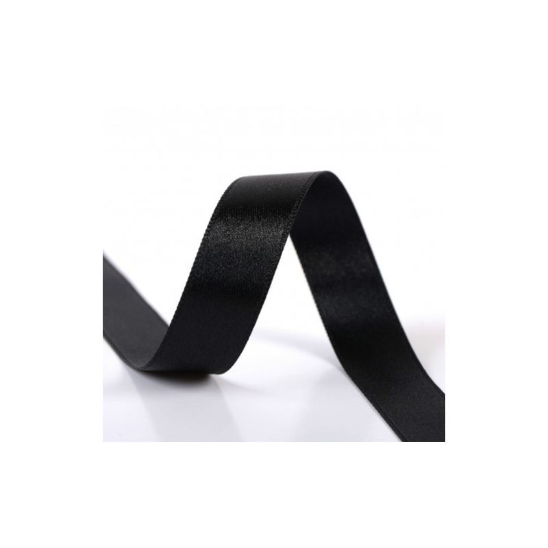 satin satin 10 mm noir (st)