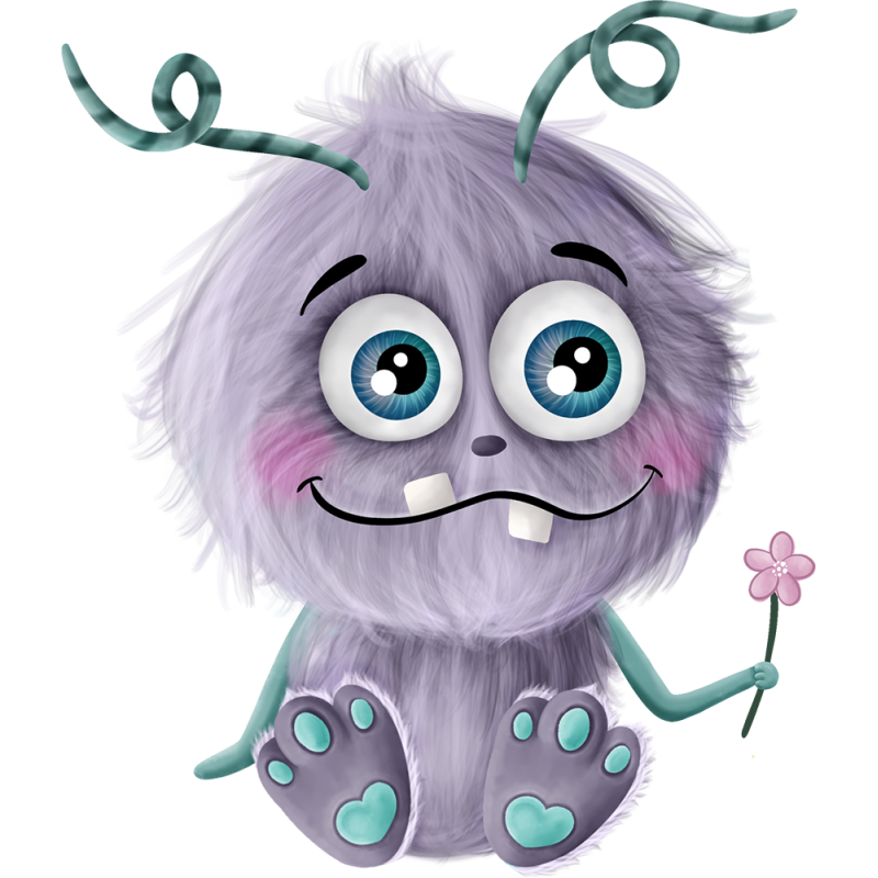 Iron-on transfers - Mrs Mint Design - Monster purple