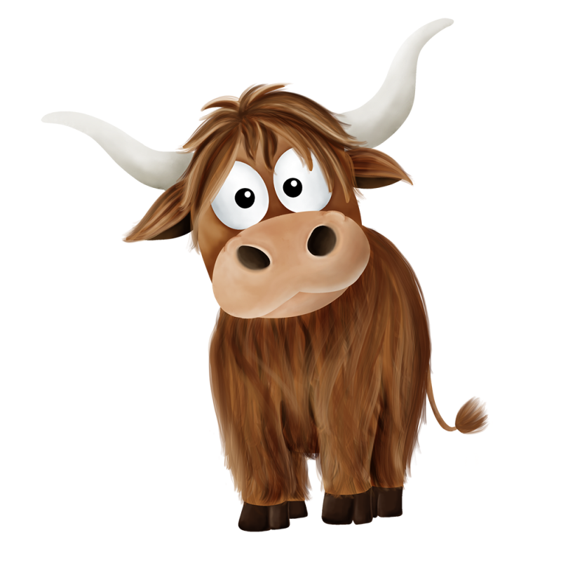 Transferts thermocollants - Mrs Mint Design - Bovins des Highlands