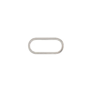 Oval ring flat 30mm silver
