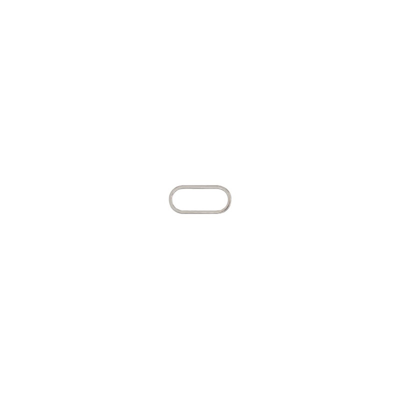 Bague ovale plate 30 mm argent