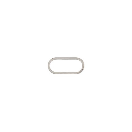 Bague ovale plate 30 mm argent