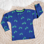 Maillot BMX bleu foncé Maillot BMX bleu foncé