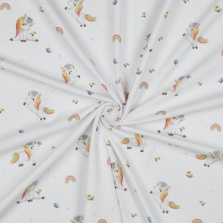jersey - Papillon Licorne blanc