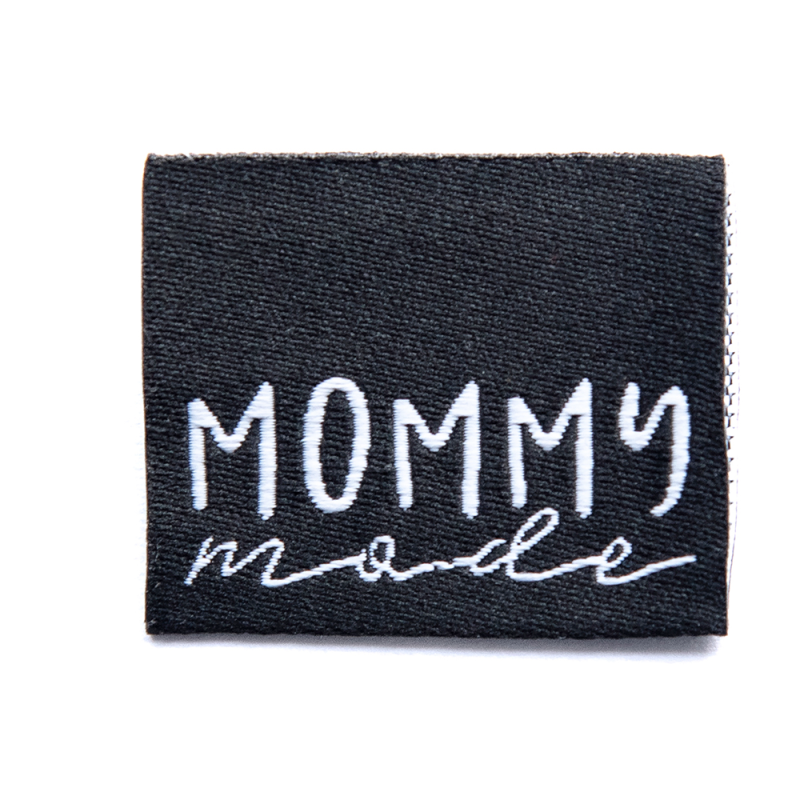 Woven Label - Mommy Made black