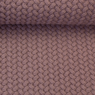 Tricot de coton - Lia vieux rose