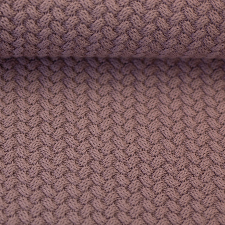 Tricot de coton - Lia vieux rose