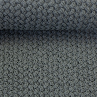 Cotton knit - Lia smoke blue
