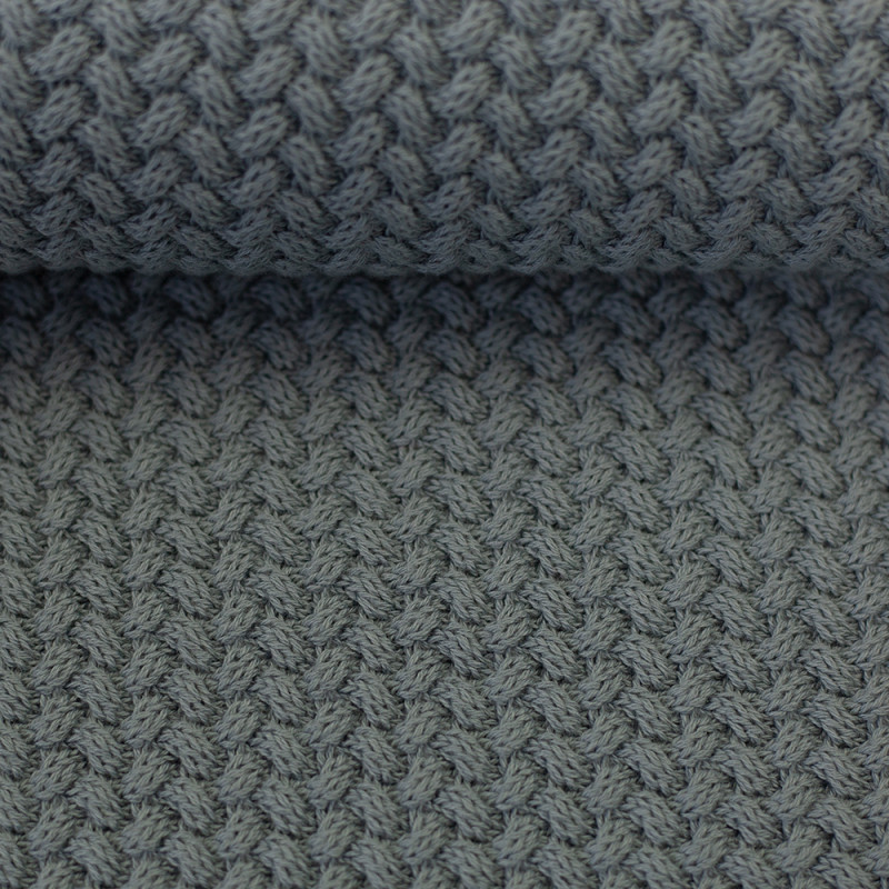 Tricot de coton - Lia bleu fumée