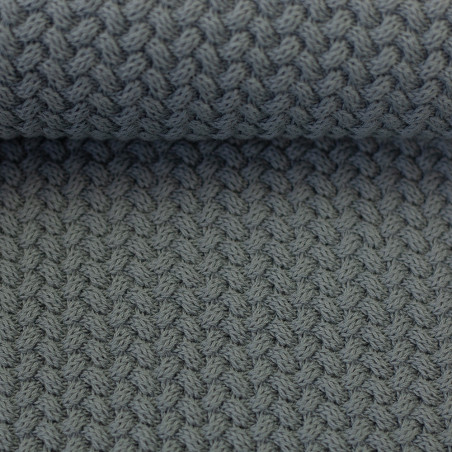 Cotton knit - Lia smoke blue