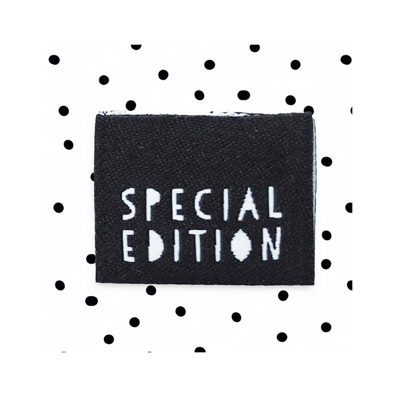Étiquette tissée - Édition spéciale noire