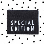 Étiquette tissée - Édition spéciale noire