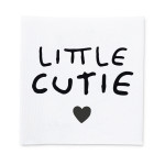 Étiquette tissée - Little Cutie blanc