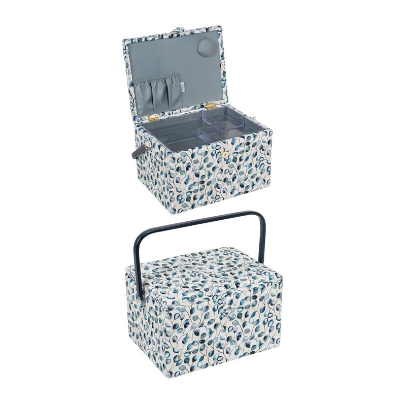 Sewing basket - Eucalyptus white