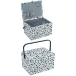 Sewing basket - Eucalyptus white