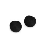 Design button metal spiral 25mm, black