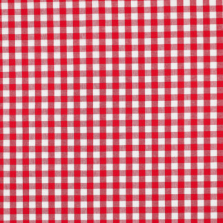 Woven Cotton - Mini-Check red / white