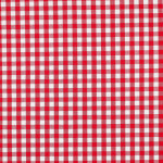 Woven Cotton - Mini-Check red / white