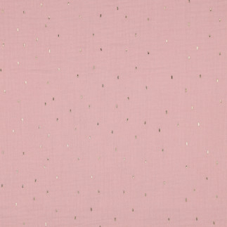 double gaze - Confettis en aluminium rose clair/doré