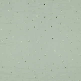 double gaze - Konfetti en feuille menthe/or