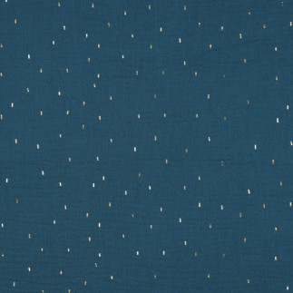 double gaze - Confettis en aluminium pétrole/or