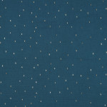 double gauze - Foil confetti petrol/gold