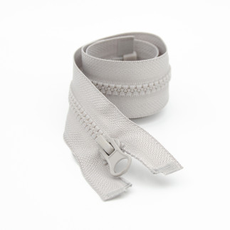 Jacket zipper - light grey (D132)