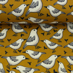 Canvas - Garden Stories by Emjo Birds mustard