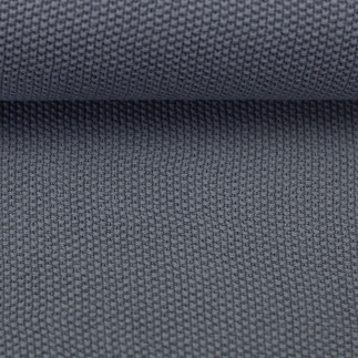 Cotton knit - Elisa smoke blue