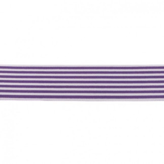Gummiband 40mm Streifen lila