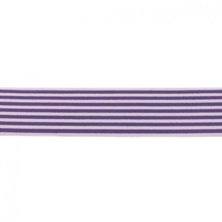 Gummiband 40mm Streifen lila