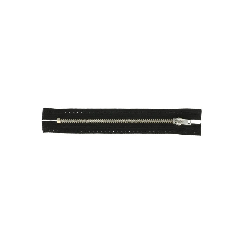 Trouser zipper 12cm nickel black (000)
