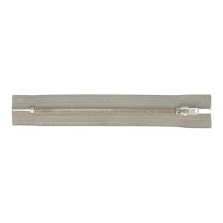 Trouser zipper 12cm nickel light grey (004)