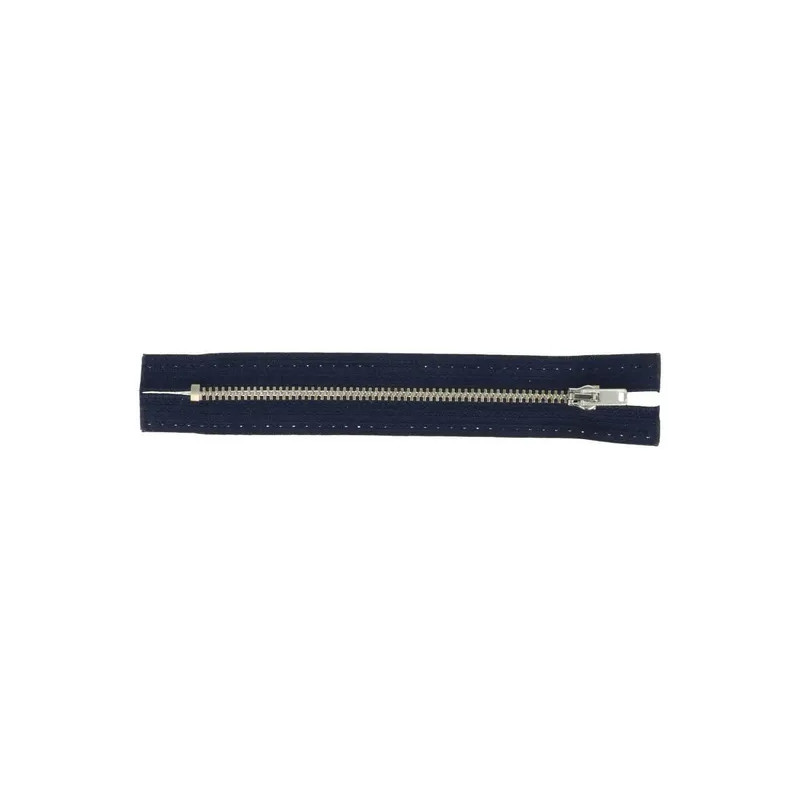 Trouser zipper 12cm nickel navy (210)