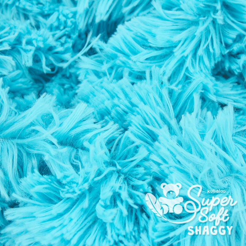 Nicki - Kullaloo Shaggy turquoise 30mm - 100 x 75cm