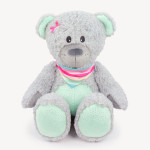 Kullaloo - Fine Teddy 10mm gris argenté - 100 x 75cm