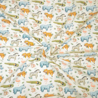 Jersey - Hilco I love Africa blanc cassé