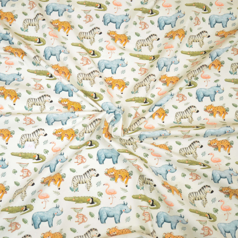 jersey - Hilco I love Africa blanc cassé