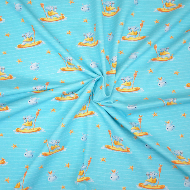 Jersey - Hilco Hippo Summer turquoise Jersey - Hilco Hippo Summer turquoise