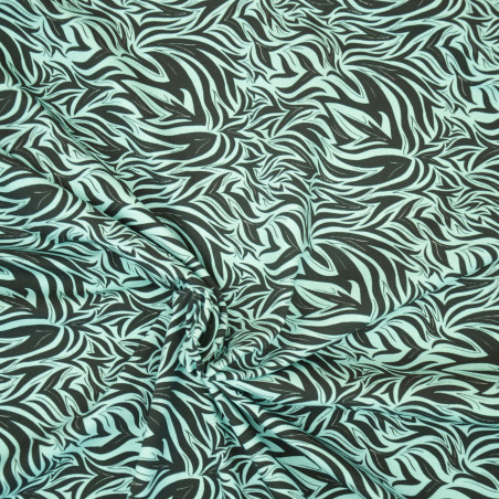 Jersey - Mrs Mint for Hilco Stinky Skunk Fur turquoise