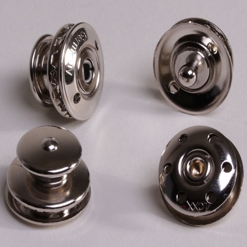 Bouton Loxx nickel 1 pièce