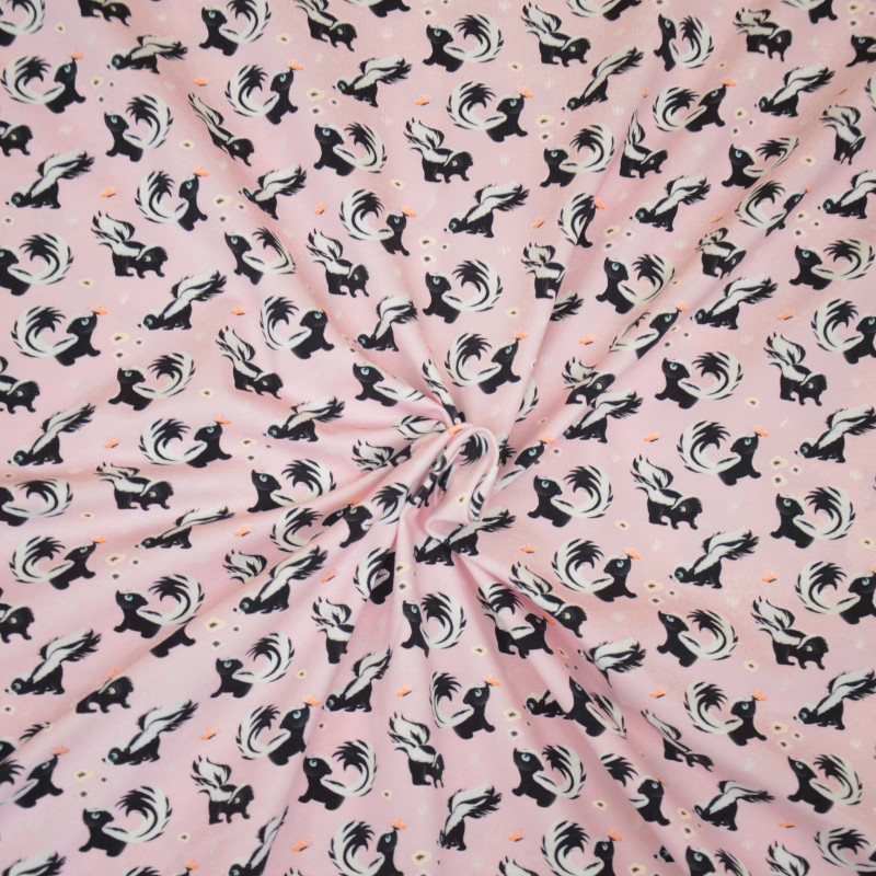 Jersey - Mrs Mint for Hilco Stinky Skunk skunks pink