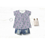 jersey - Mrs Mint pour Hilco Sea Magic Narwhal lilas