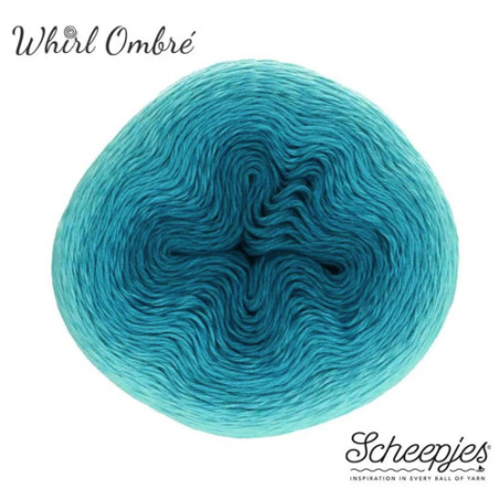 Gradient yarn - Scheepjes Whirl 1000m - Turquoise Turntable (559)
