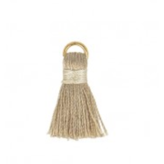Pendant - mini tassel - beige